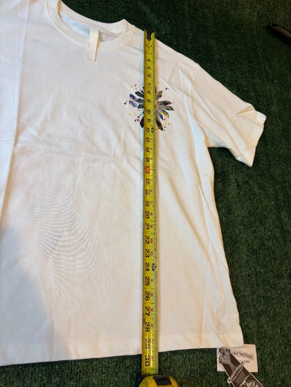 Chrome Hearts White Graphic Cross Tee - Picture 6 of 7